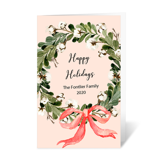 Mistletoe Wreath Folded Gift Enclosures